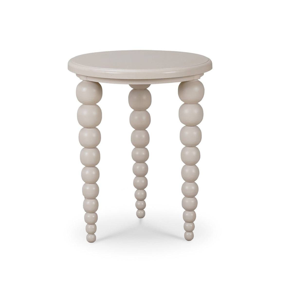 French Country Beaded Leg Side Table - English Georgian America