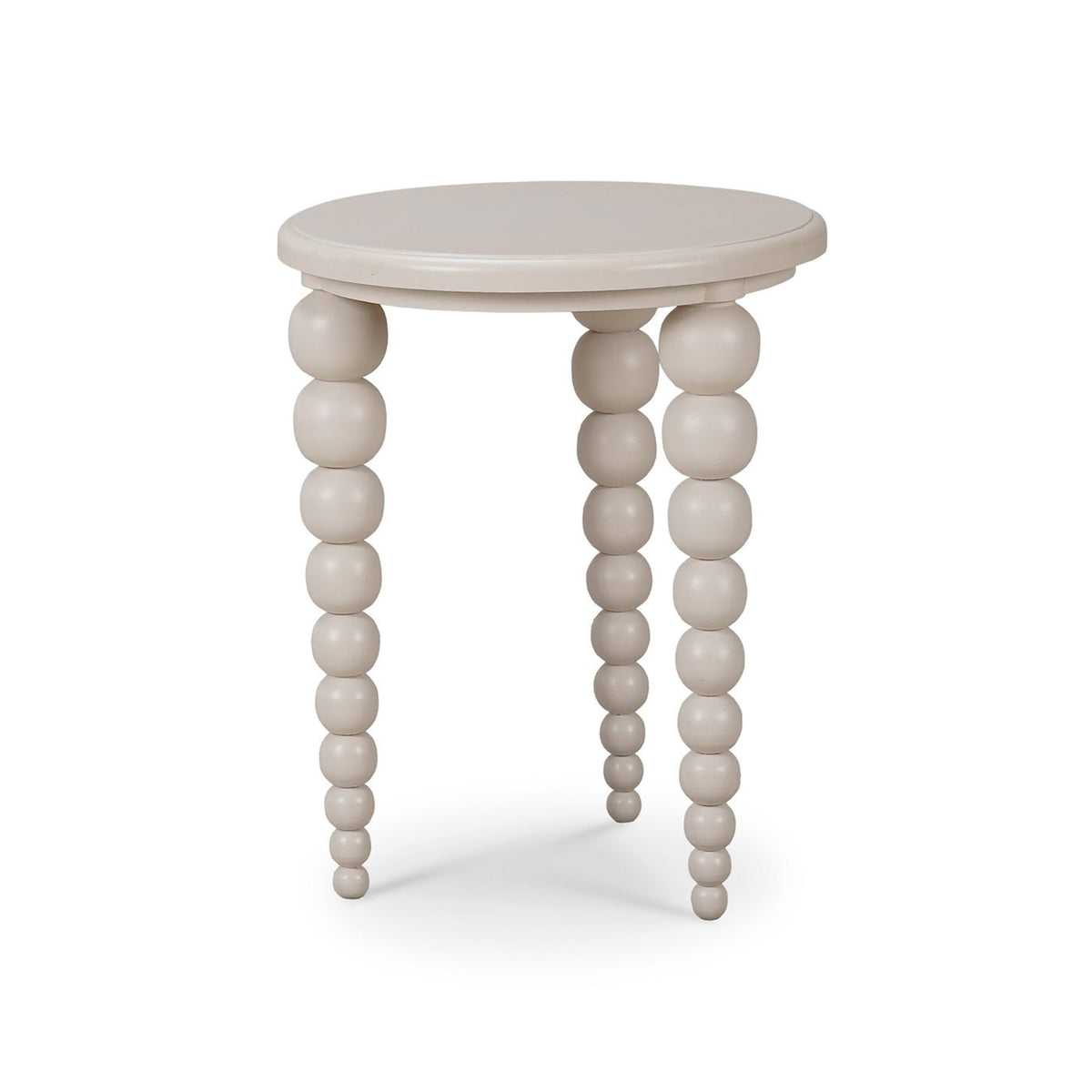 French Country Beaded Leg Side Table - English Georgian America