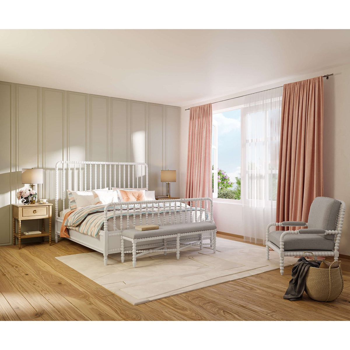 French Country Bobbin Armchair - English Georgian America