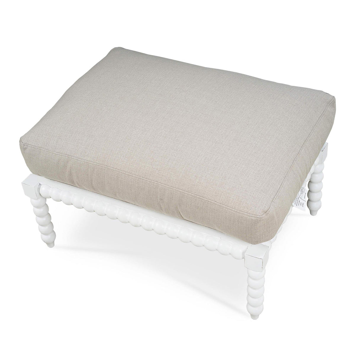 French Country Bobbin Ottoman - English Georgian America