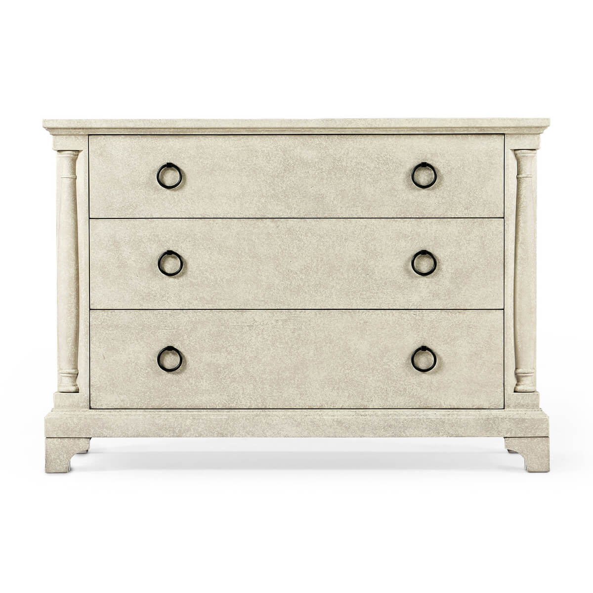 French Country Chest of Drawers - Whitewash - English Georgian America
