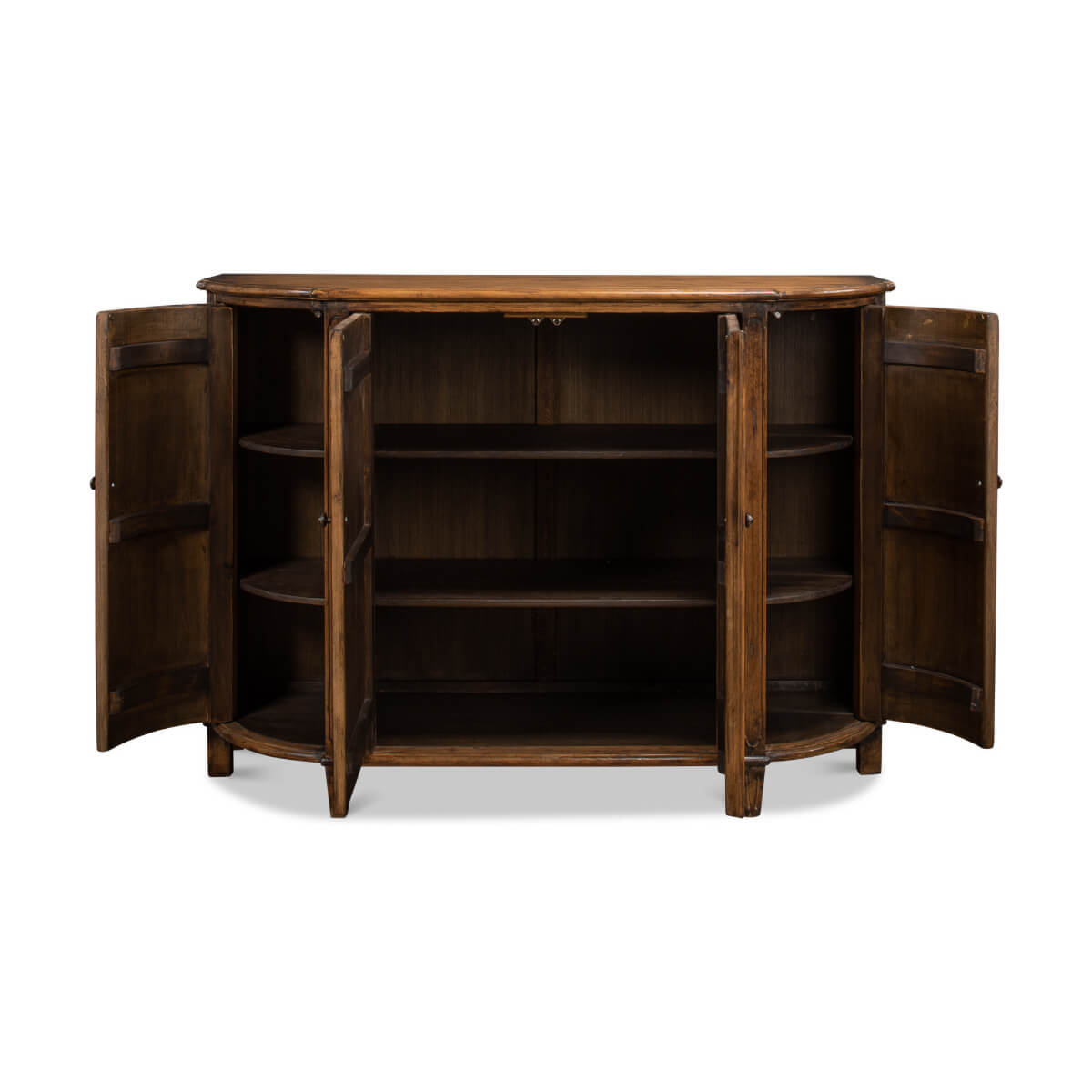 French Country Demilune Cabinet - English Georgian America