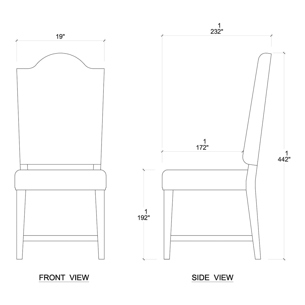 French Country Dining Chair - English Georgian America