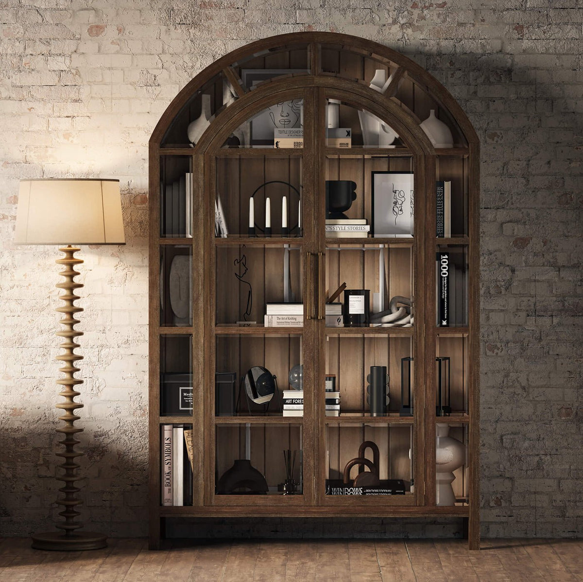 French Country Display Cabinet - English Georgian America