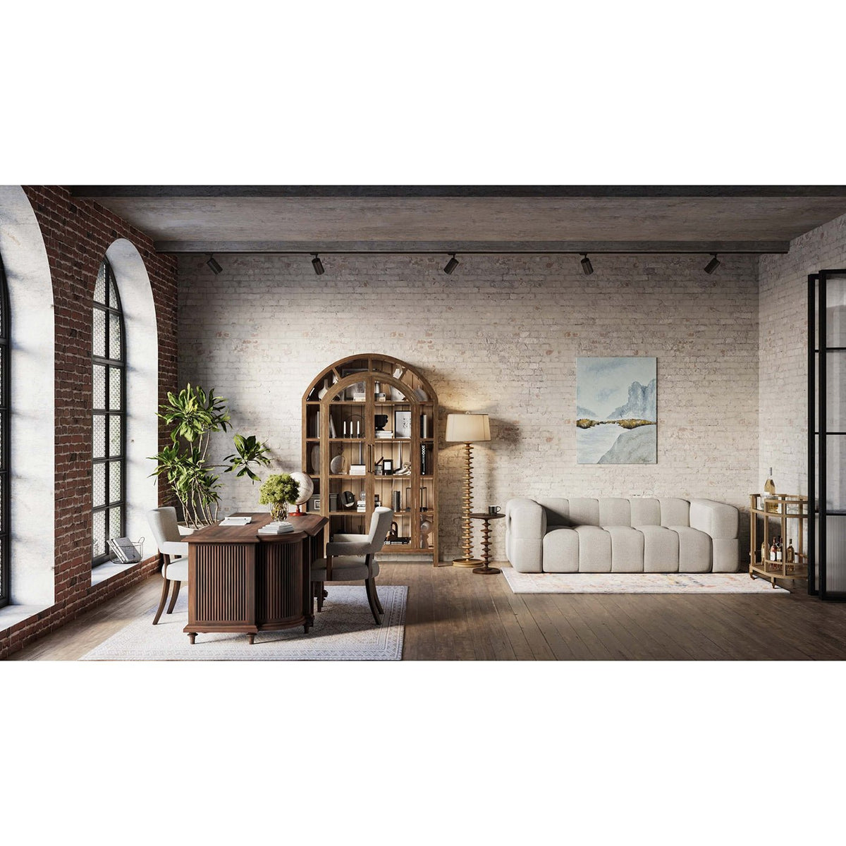 French Country Display Cabinet - English Georgian America