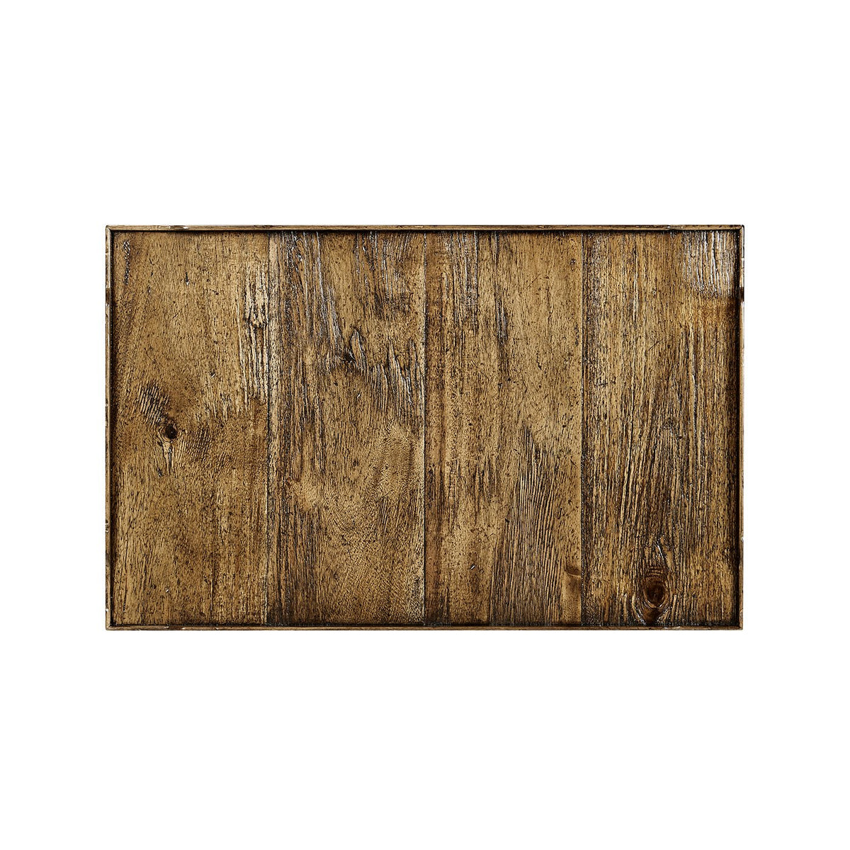 French Country End Table - Medium Brown - English Georgian America