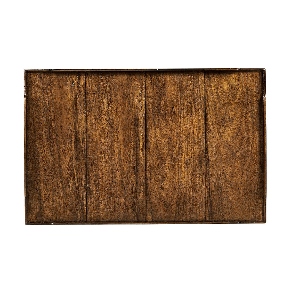 French Country End Table - Walnut Finish - English Georgian America