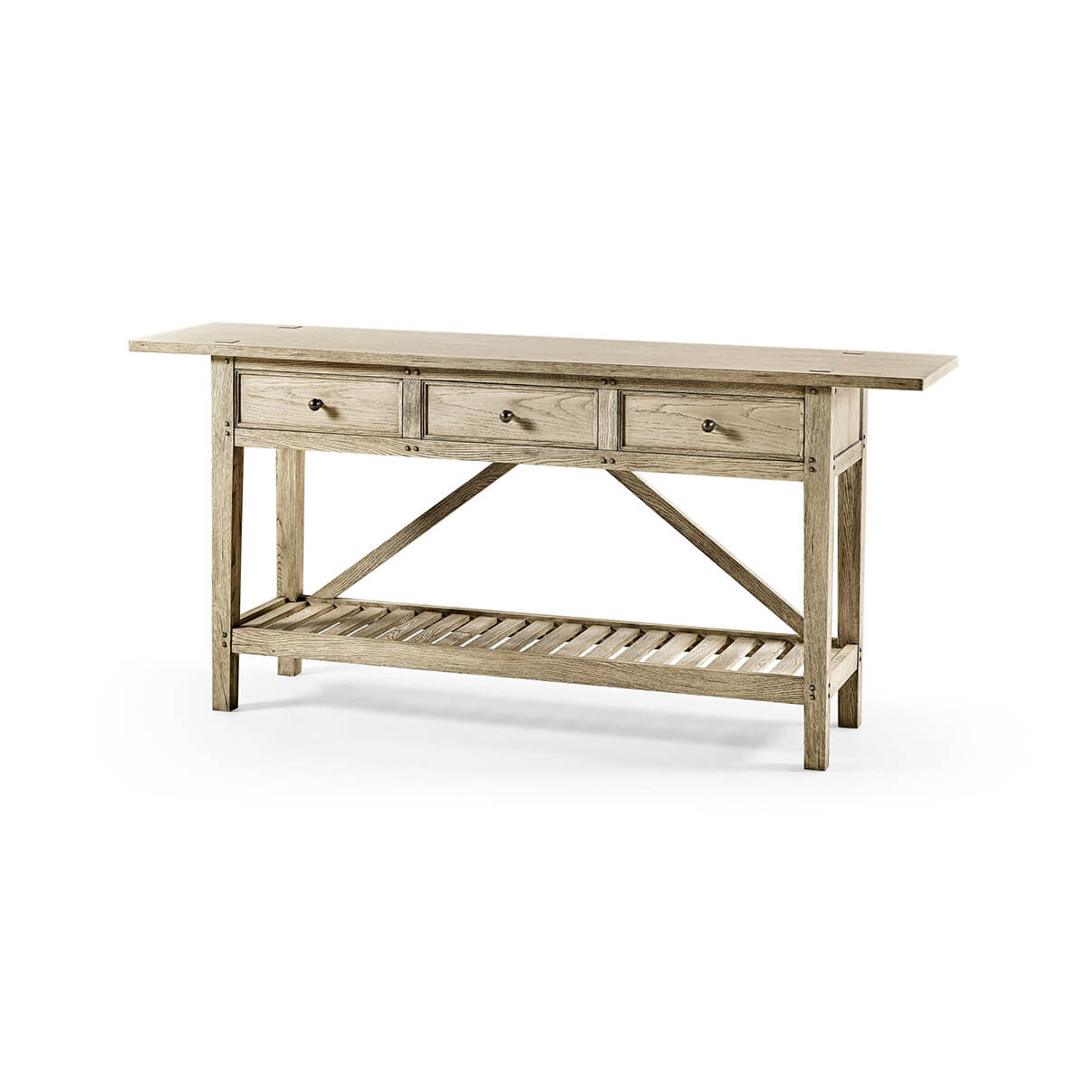 French Country Farmhouse Console Table - English Georgian America