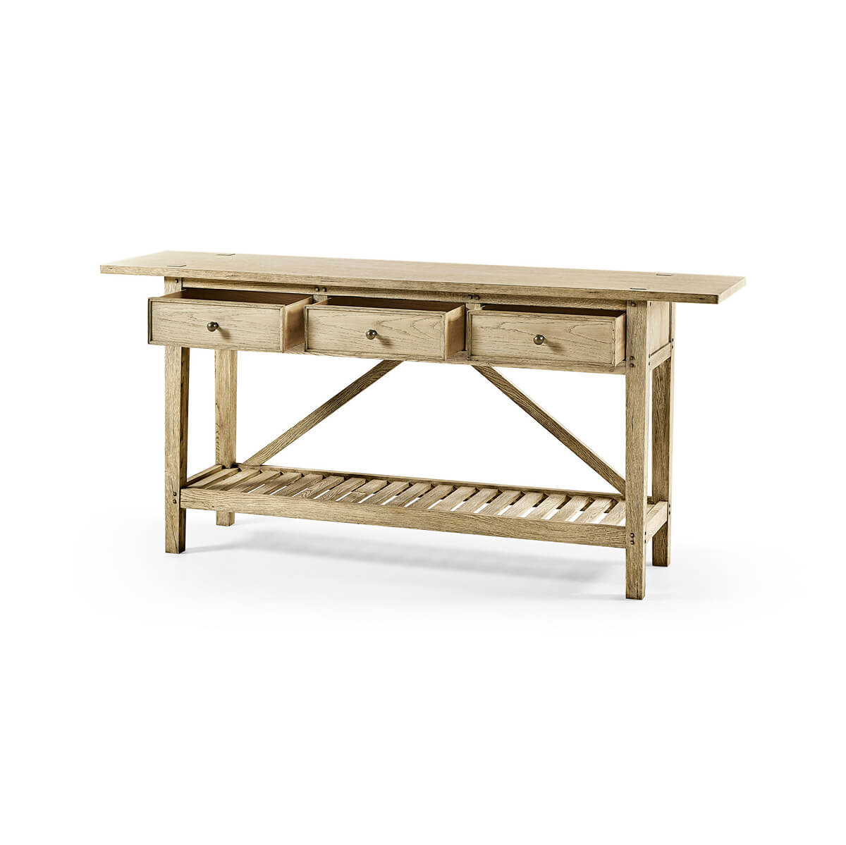 French Country Farmhouse Console Table - English Georgian America