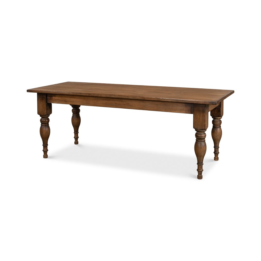 French Country Farmhouse Dining Table - English Georgian America