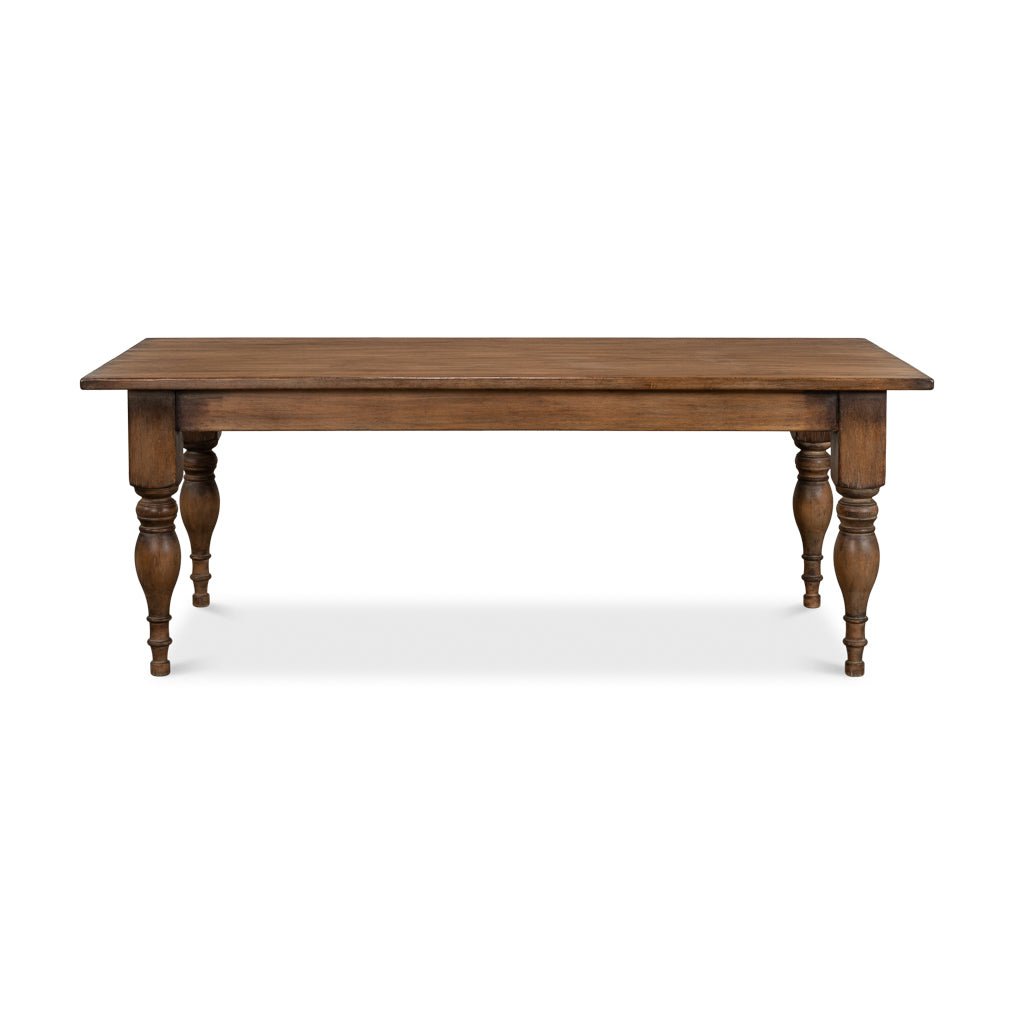 French Country Farmhouse Dining Table - English Georgian America