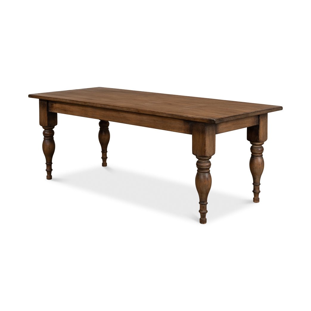 French Country Farmhouse Dining Table - English Georgian America