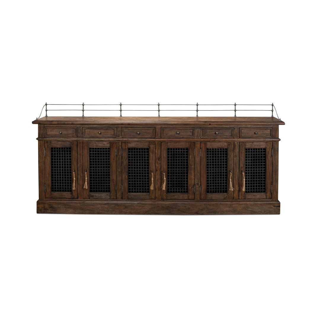 French Country Grill Door Buffet - English Georgian America