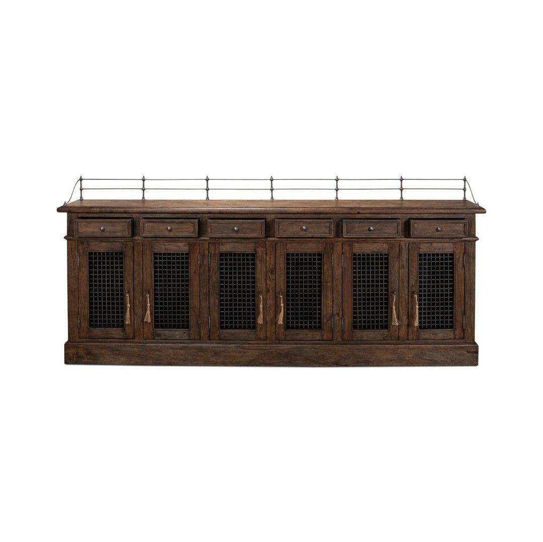 French Country Grill Door Buffet - English Georgian America