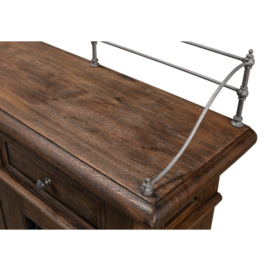 French Country Grill Door Buffet - English Georgian America