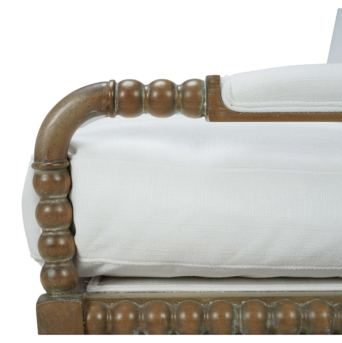 French Country Mahogany Bobbin Armchair - English Georgian America