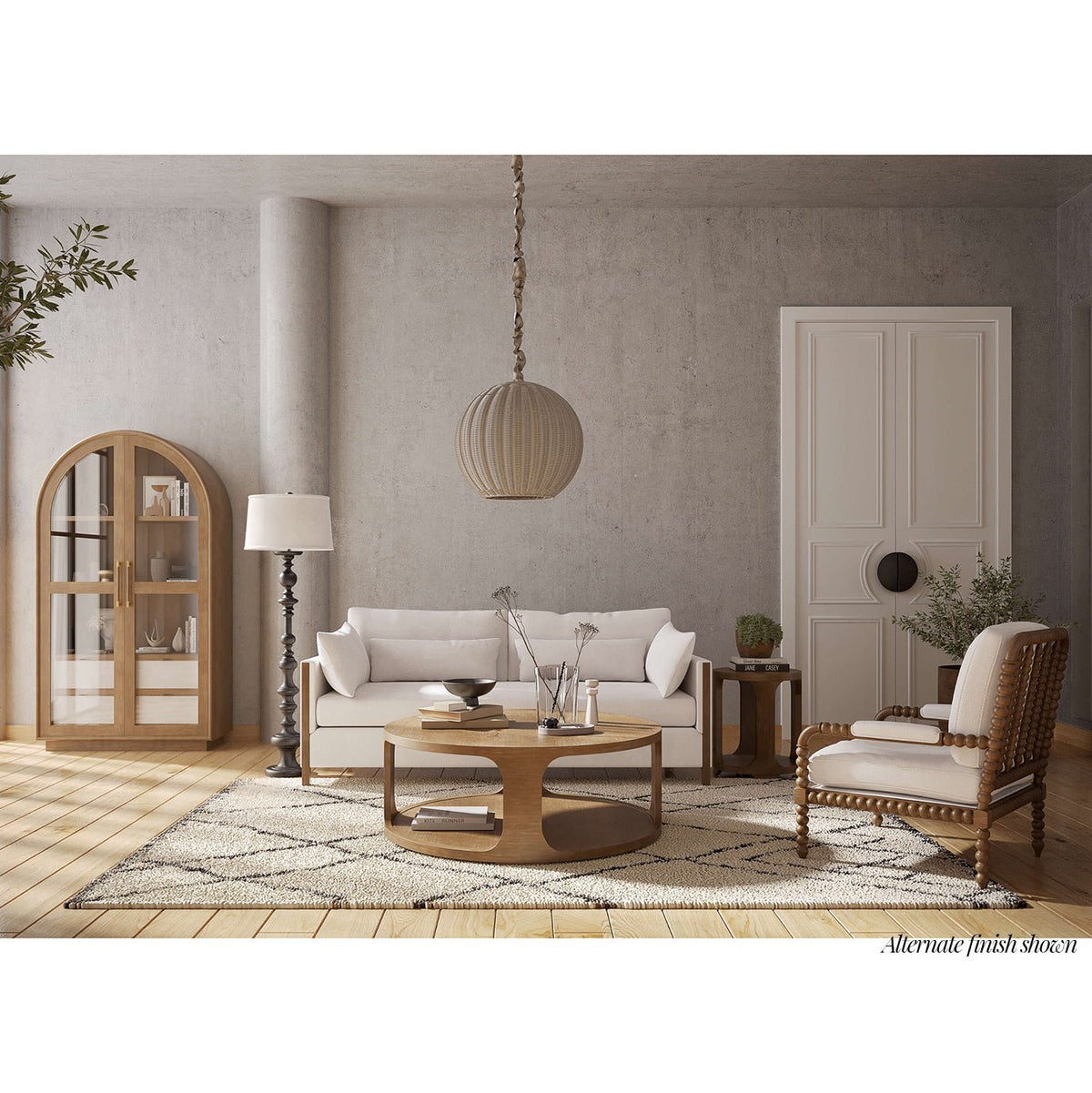 French Country Mahogany Bobbin Armchair - English Georgian America