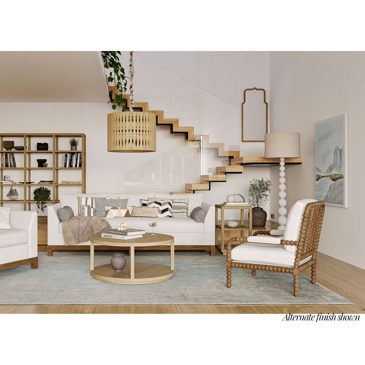 French Country Mahogany Bobbin Armchair - English Georgian America