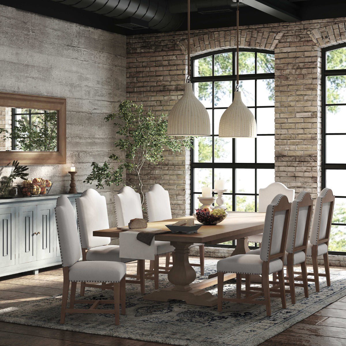 French Country Narrow Sideboard - English Georgian America