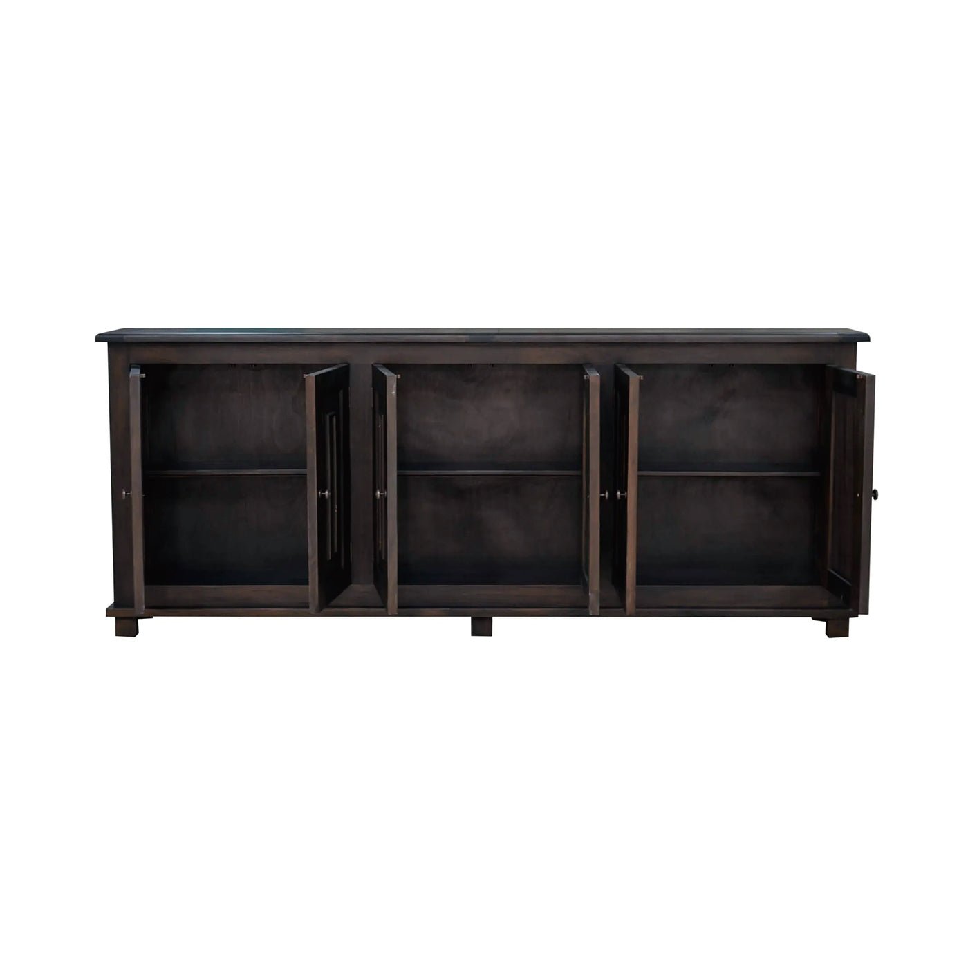 French Country Narrow Sideboard - Walnut Finish - English Georgian America