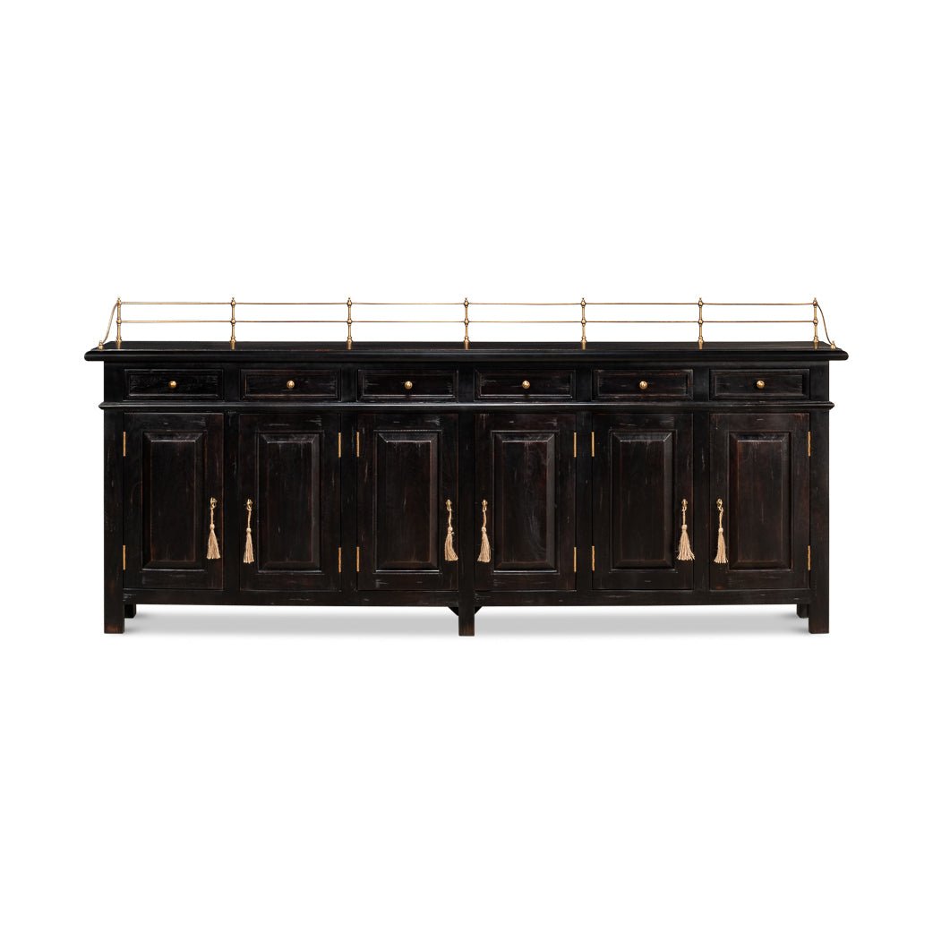 French Country Painted Buffet Sideboard - English Georgian America