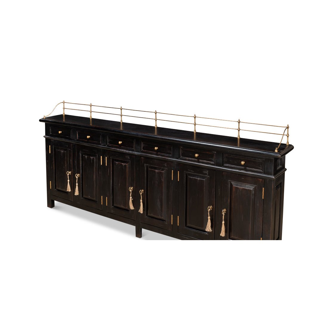 French Country Painted Buffet Sideboard - English Georgian America