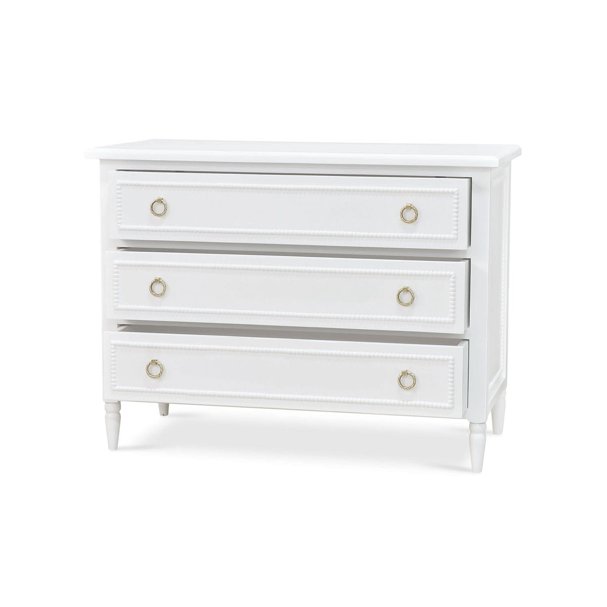French Country Painted Chest of Drawers - English Georgian America