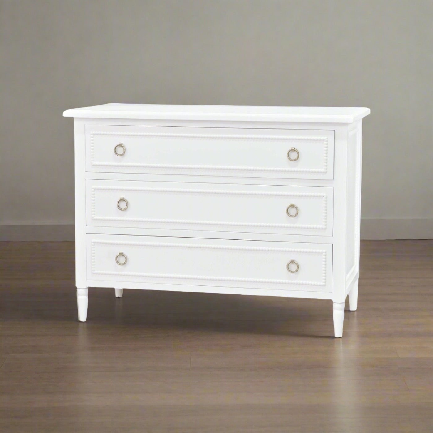 French Country Painted Chest of Drawers - English Georgian America