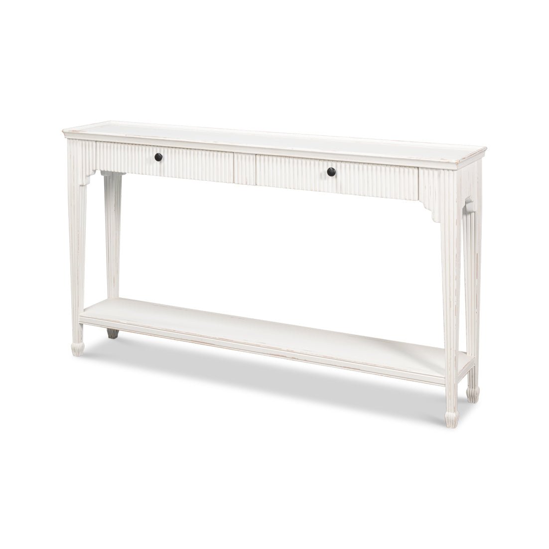 French Country Painted Console - English Georgian America