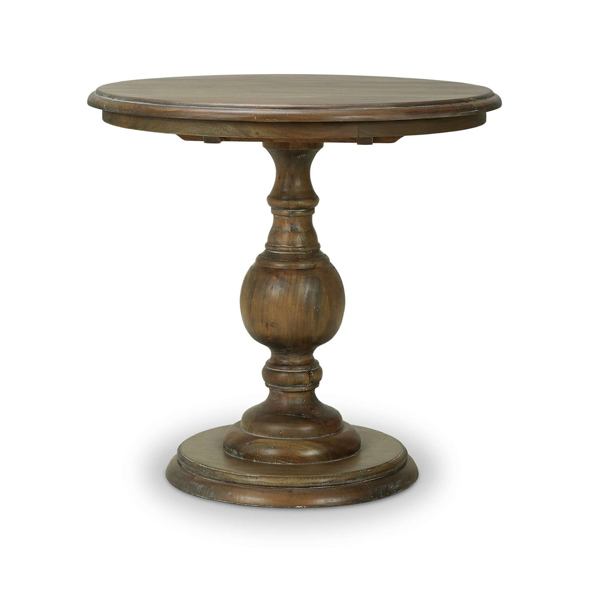 French Country Pedestal End Table - English Georgian America