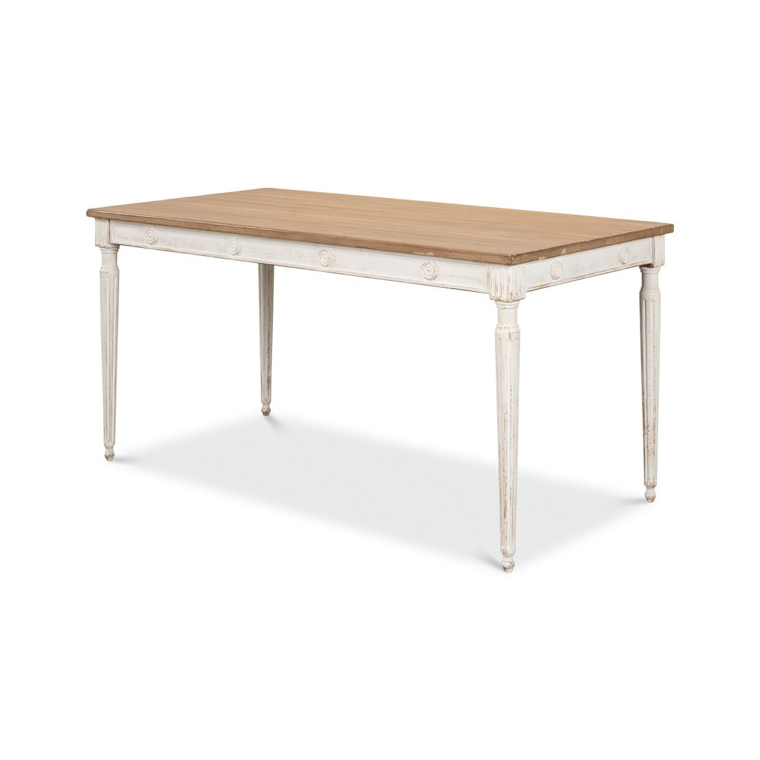 French Country Rustic Dining Table - English Georgian America