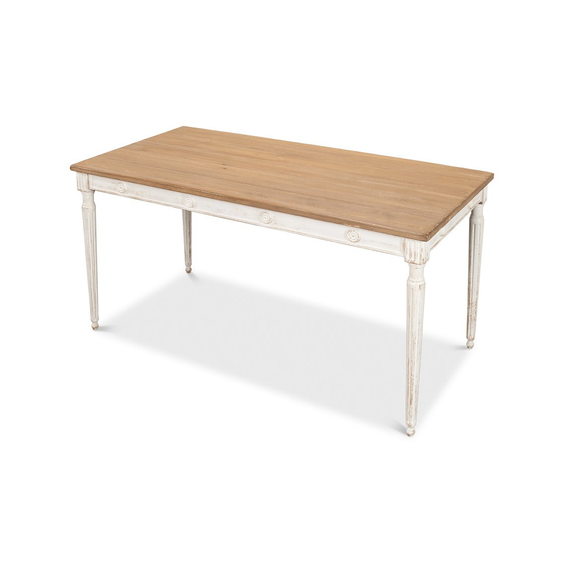 French Country Rustic Dining Table - English Georgian America