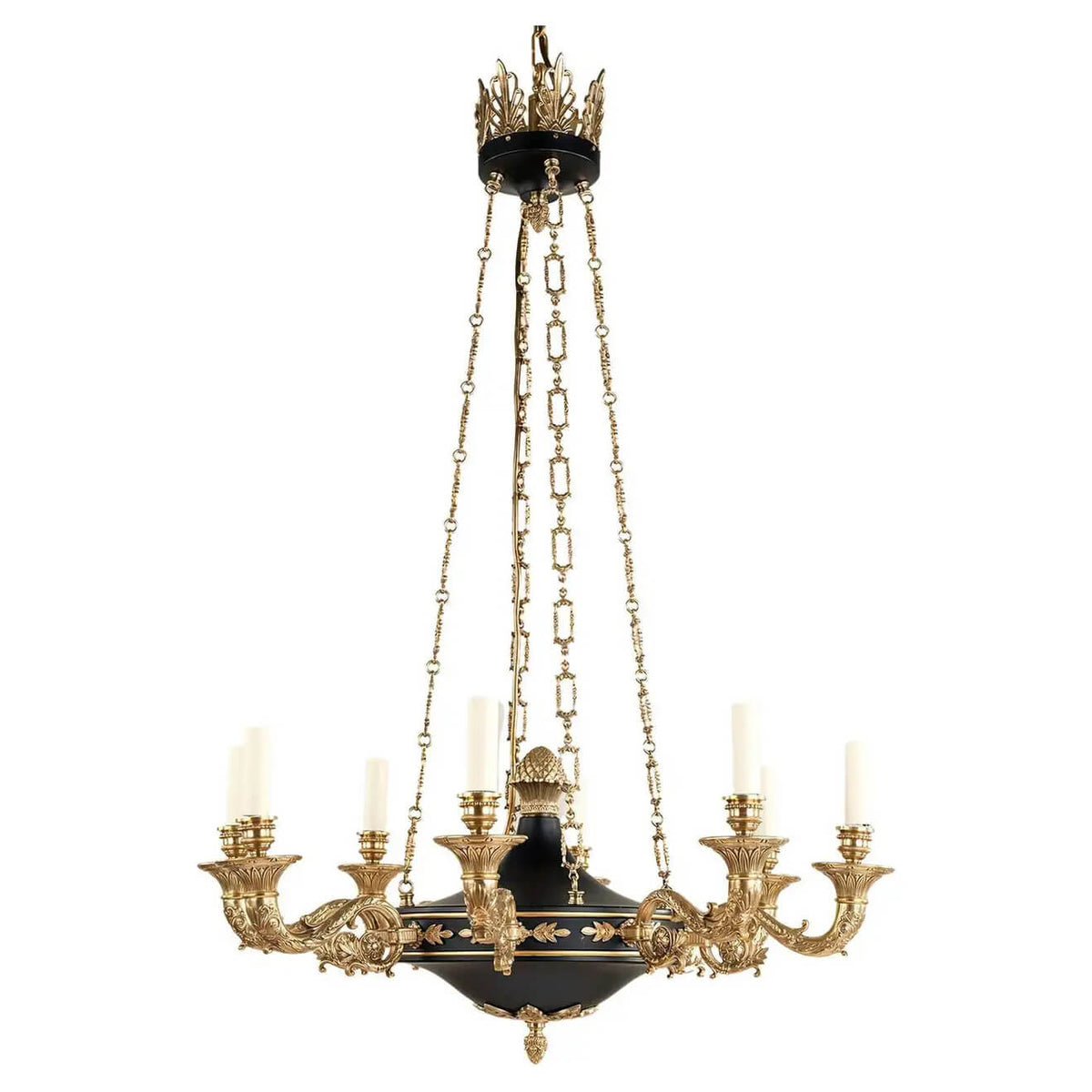 French Empire Style Chandelier - English Georgian America