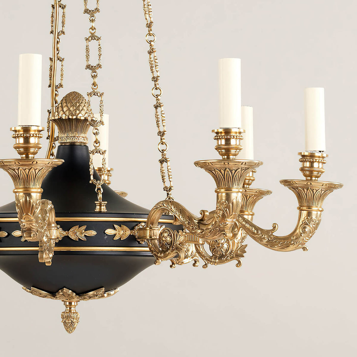 French Empire Style Chandelier - English Georgian America