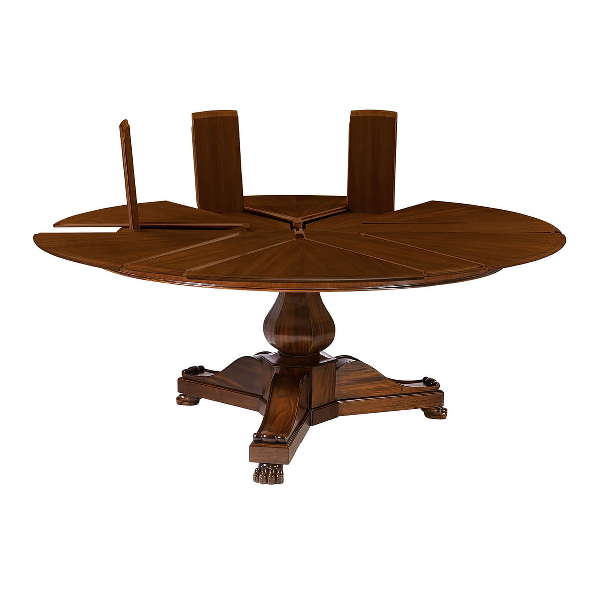 French Empire Style Extension Dining Table - English Georgian America