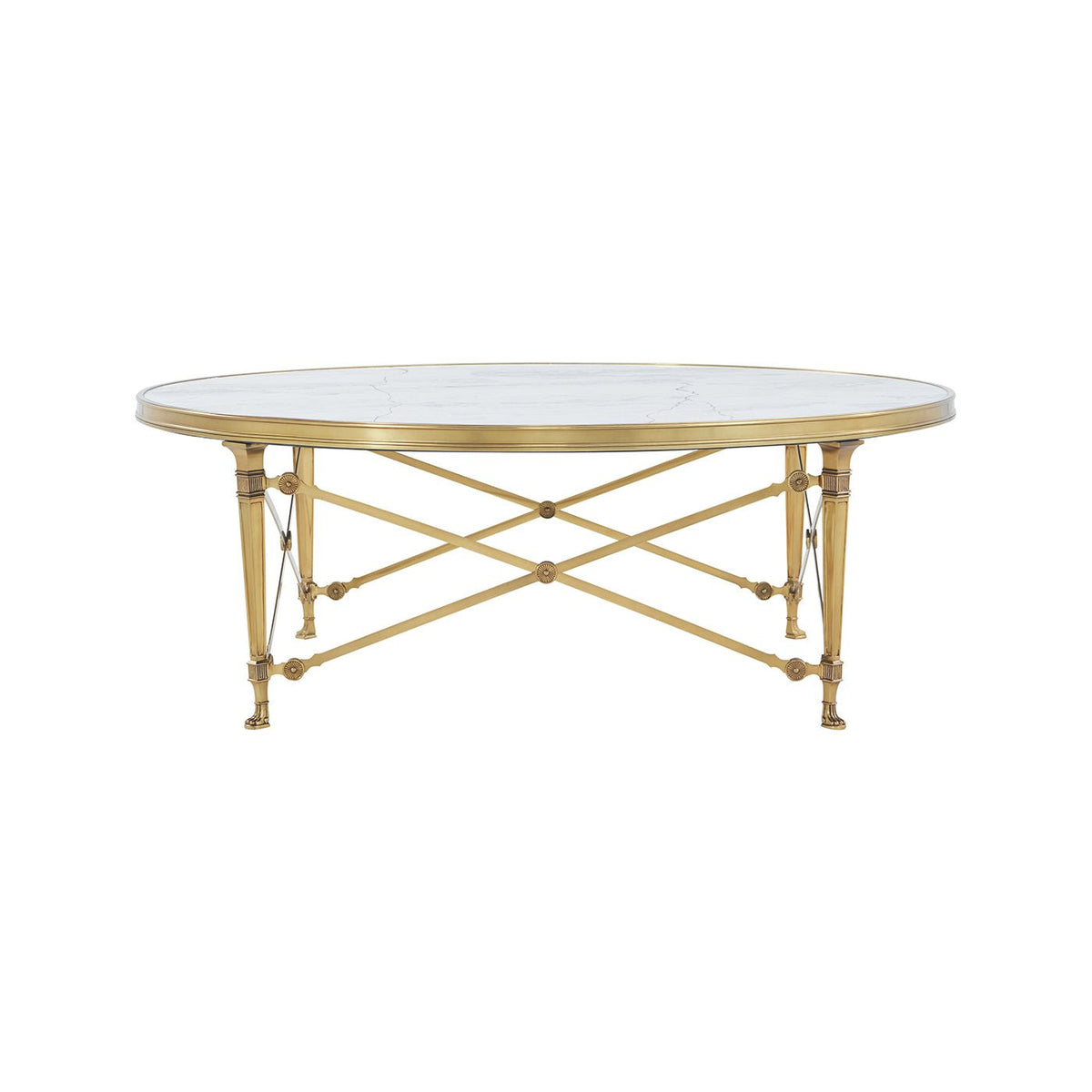 French Empire Style Round Coffee Table - English Georgian America