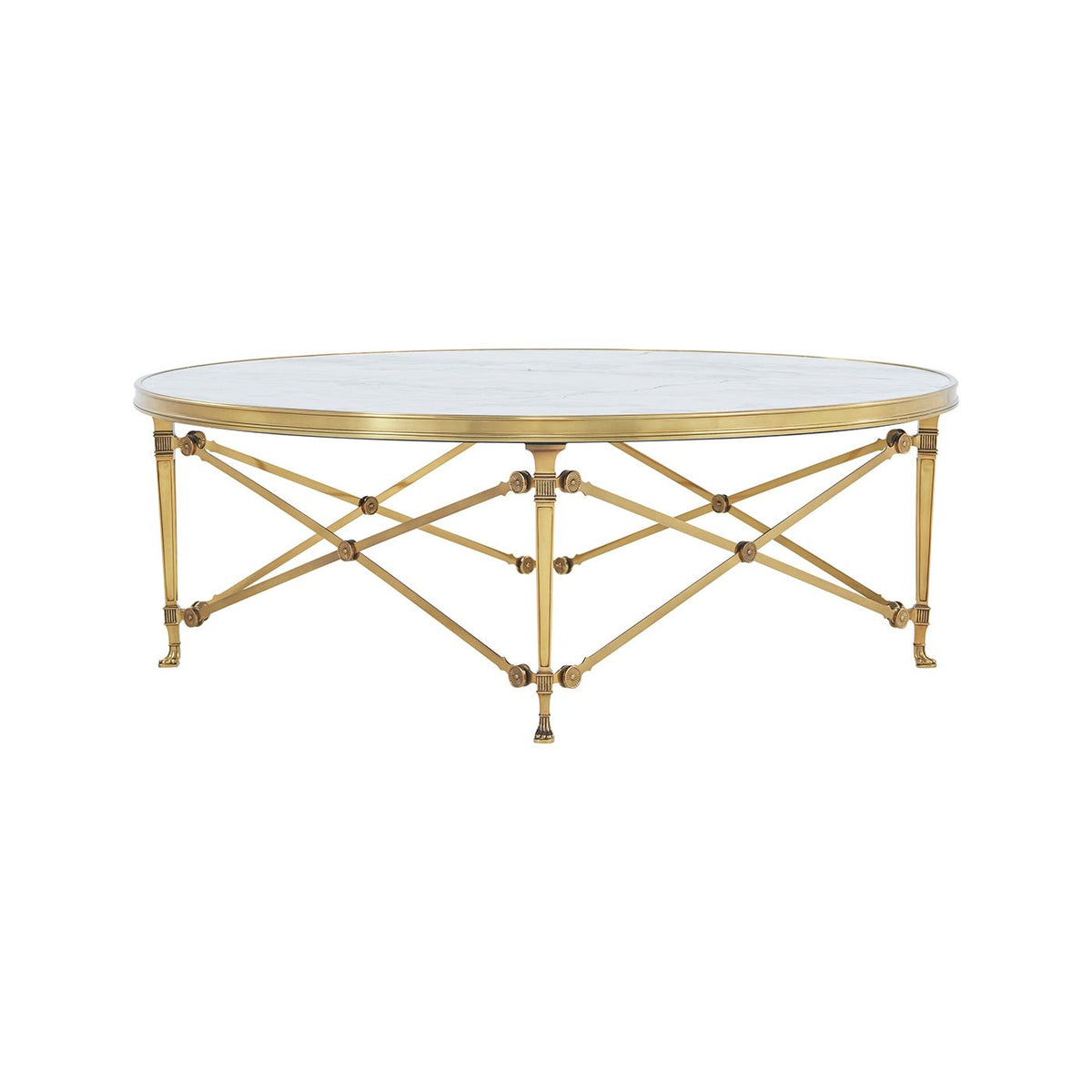 French Empire Style Round Coffee Table - English Georgian America