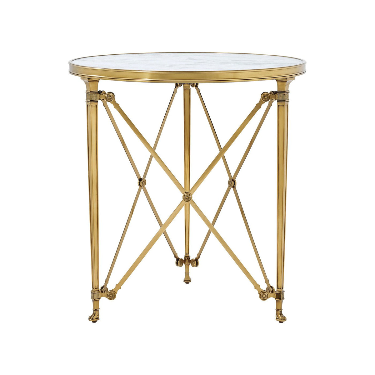 French Empire Style Round End Table - English Georgian America