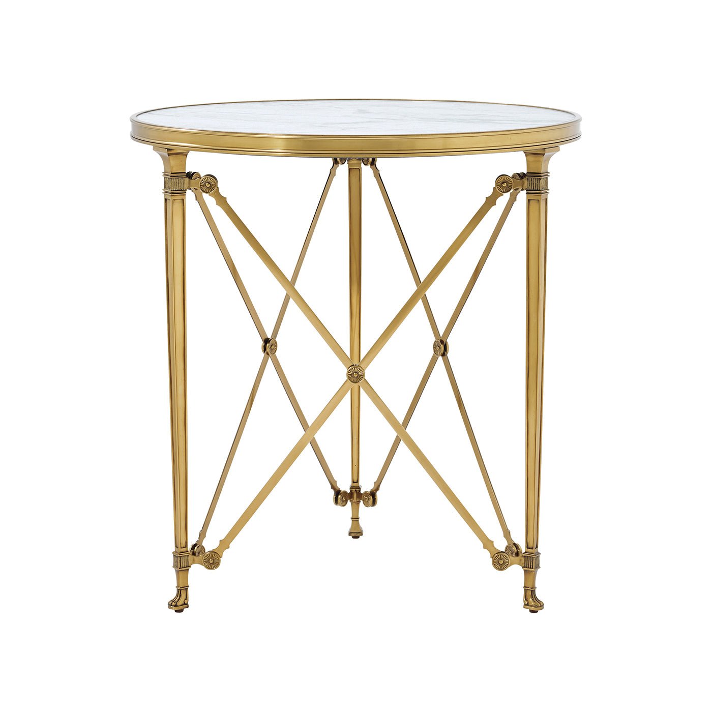 French Empire Style Round End Table - English Georgian America