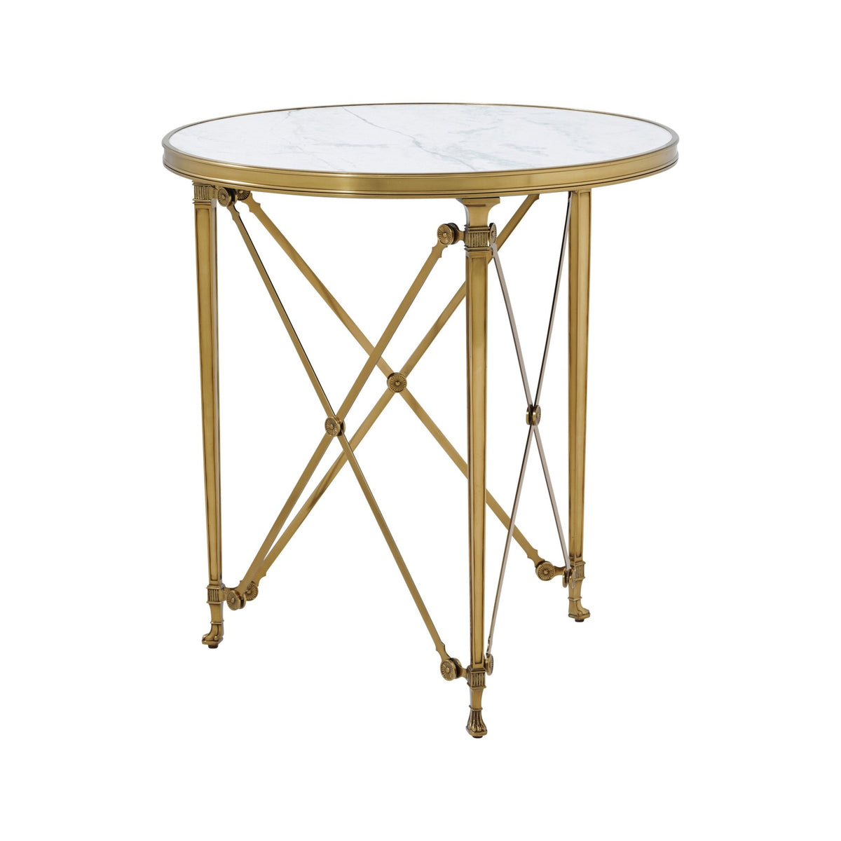 French Empire Style Round End Table - English Georgian America