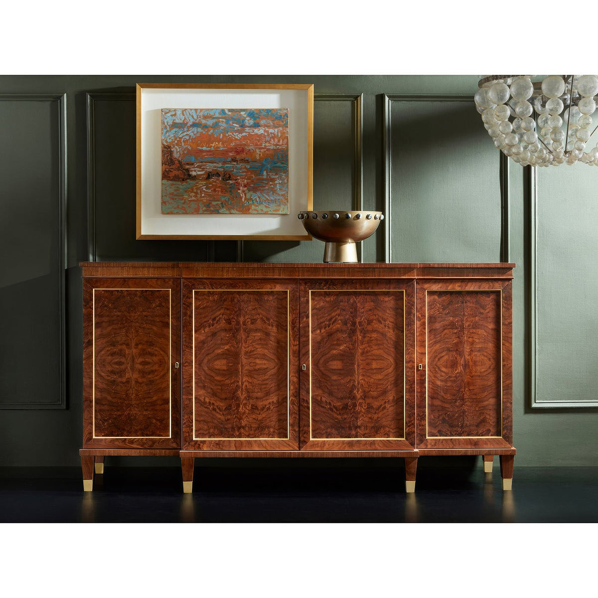 French Empire Walnut Sideboard - English Georgian America