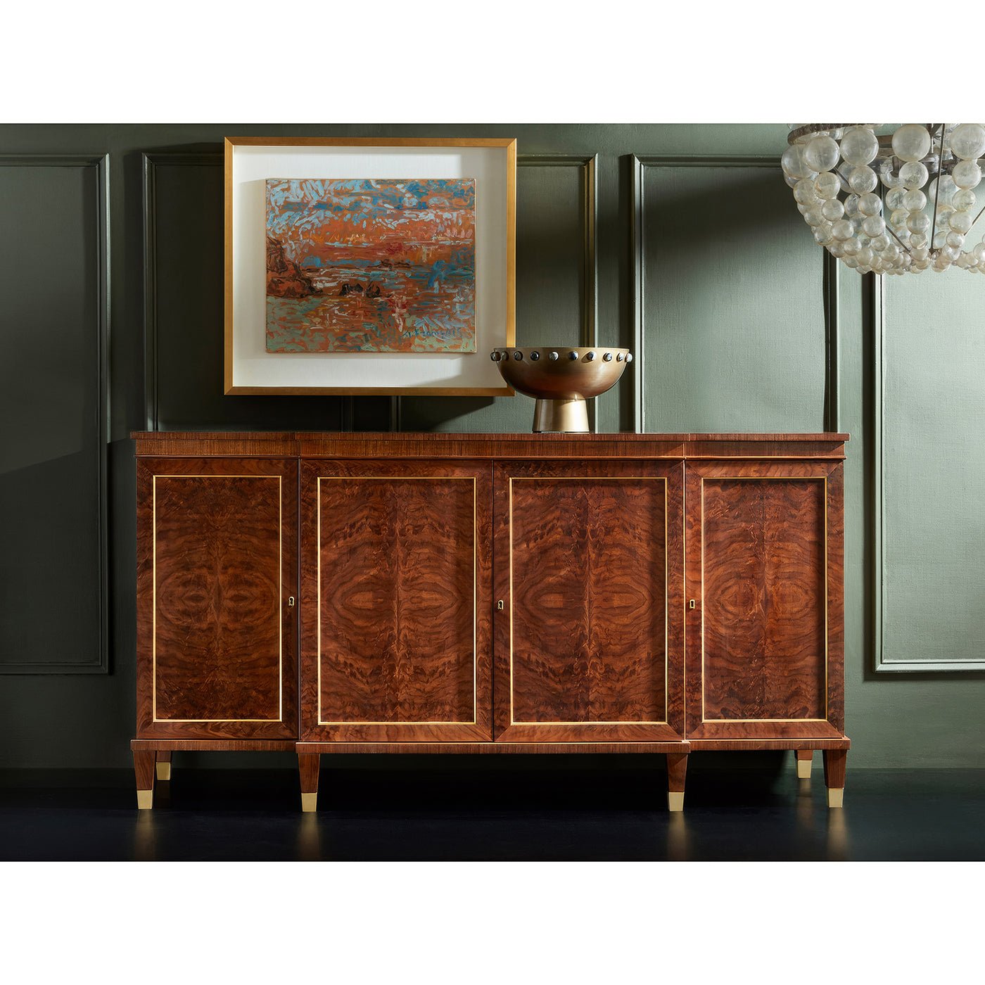 French Empire Walnut Sideboard - English Georgian America