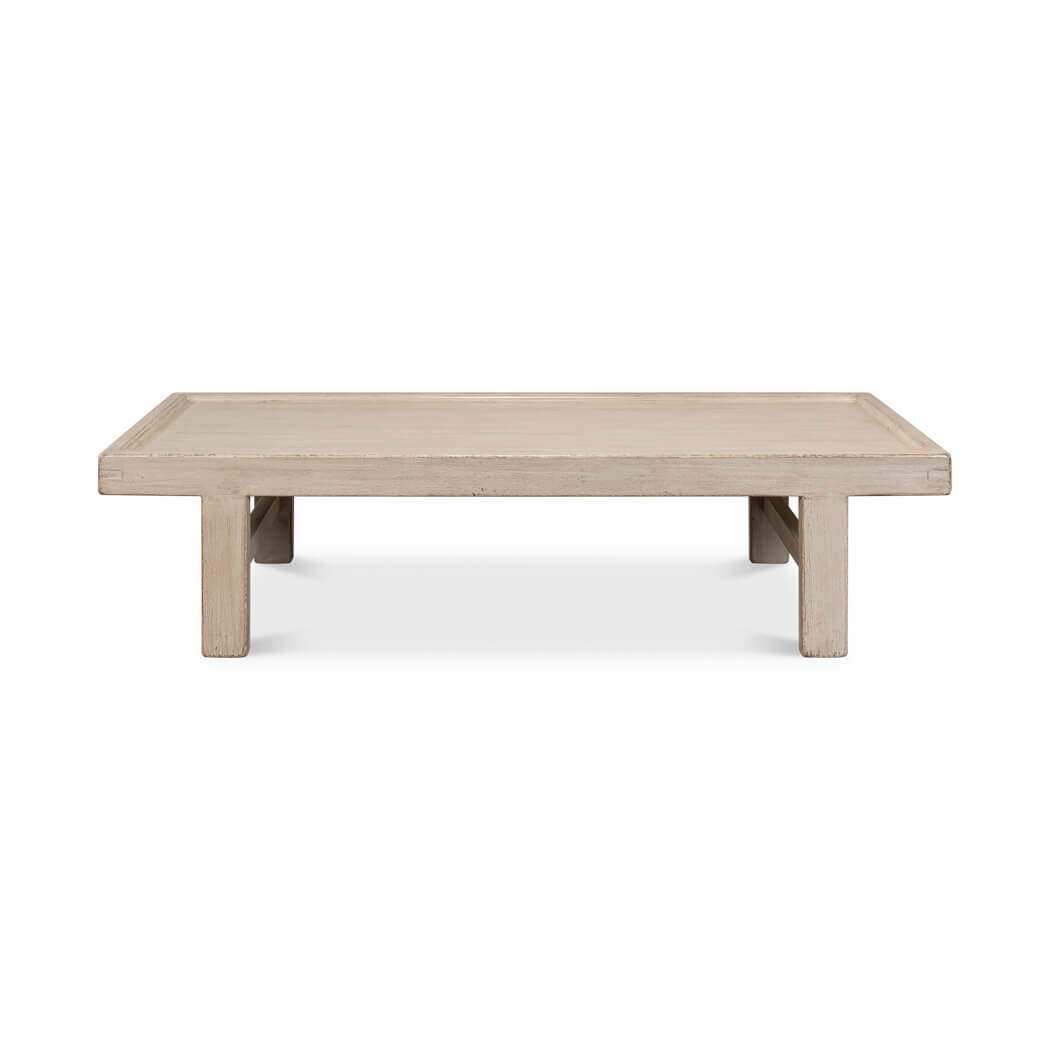 French Gray Farmhouse Coffee Table - English Georgian America