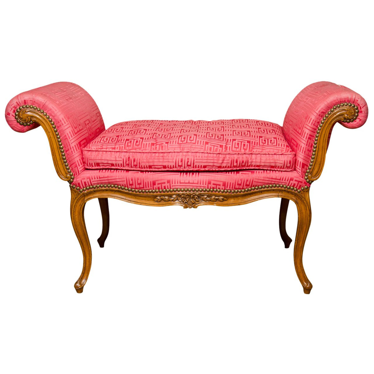 French Hepplewhite Window Bench - English Georgian America