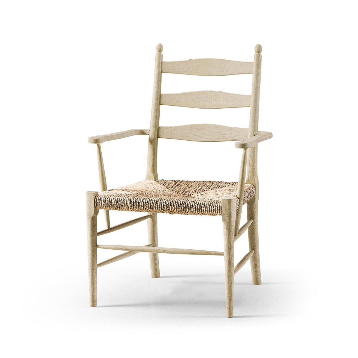 French Ladderback Arm Chair - English Georgian America