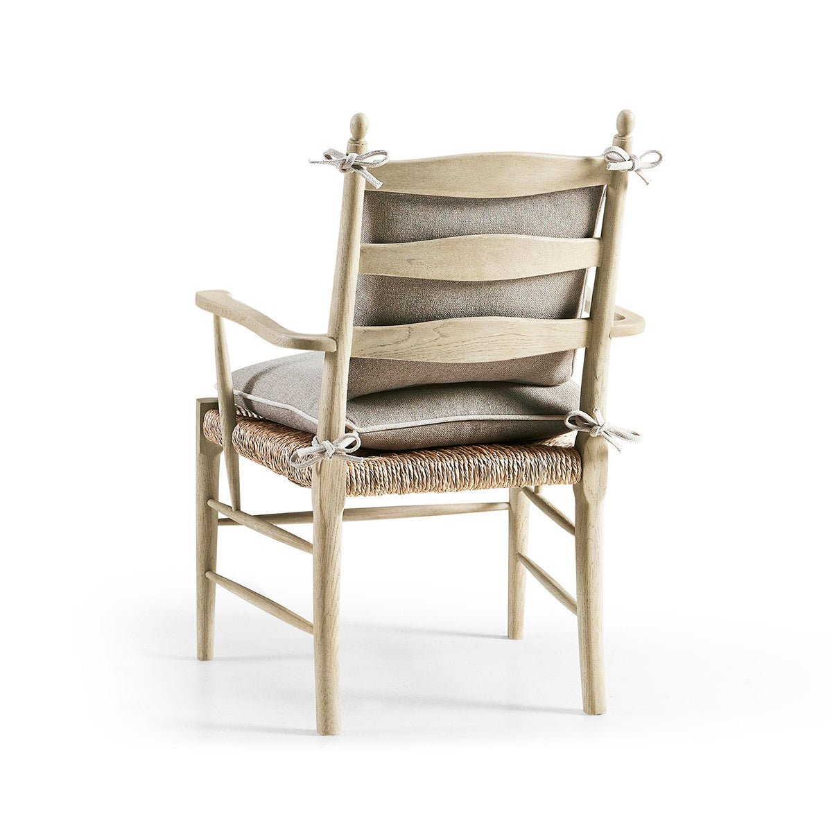 French Ladderback Arm Chair - English Georgian America