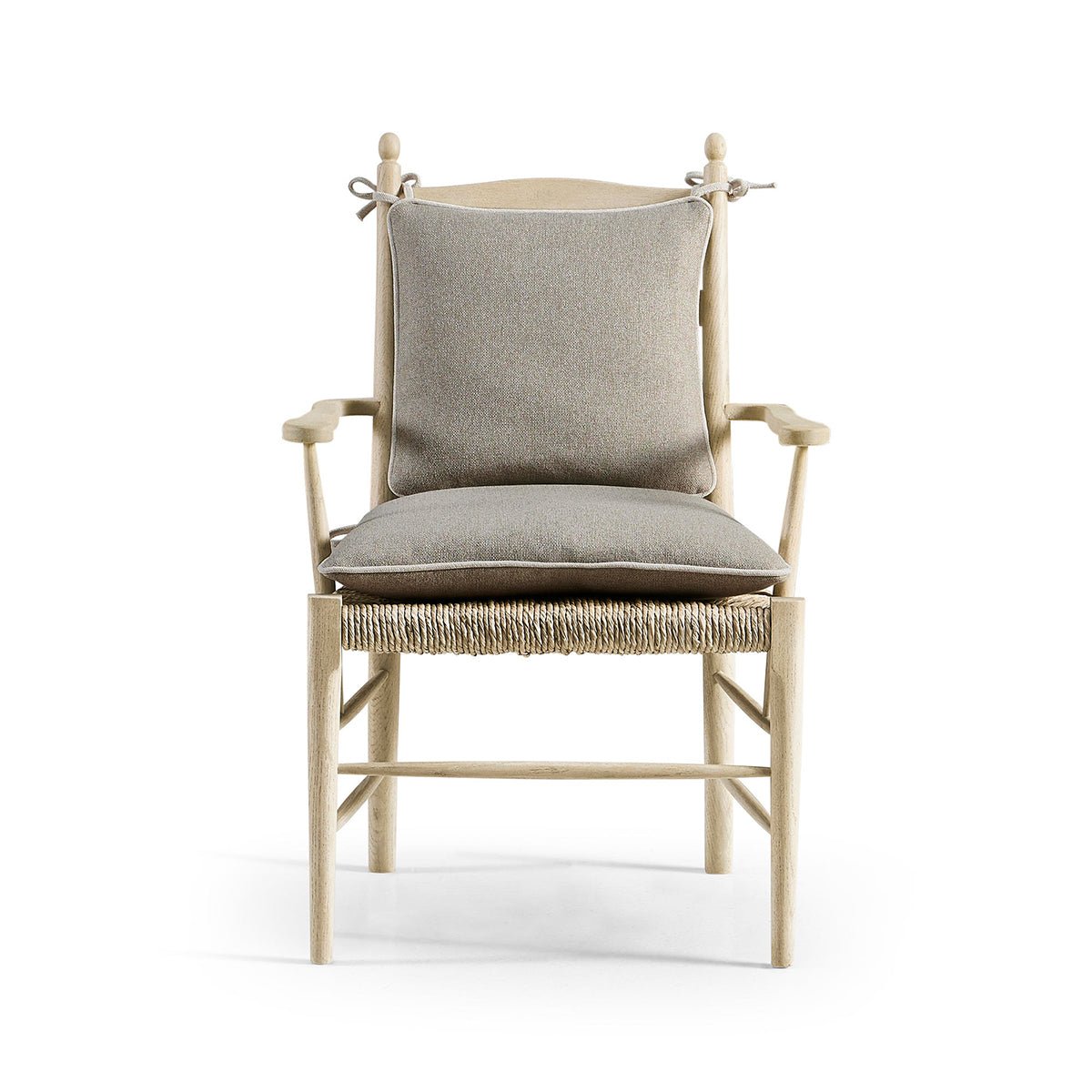 French Ladderback Arm Chair - English Georgian America