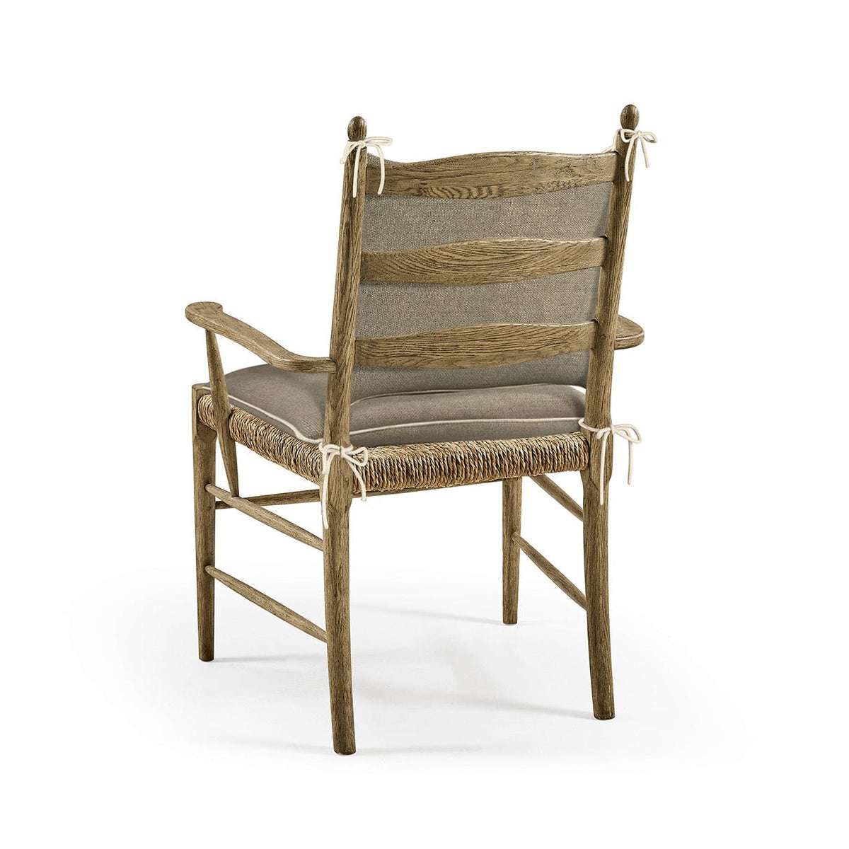 French Ladderback Arm Chair - Chestnut - English Georgian America