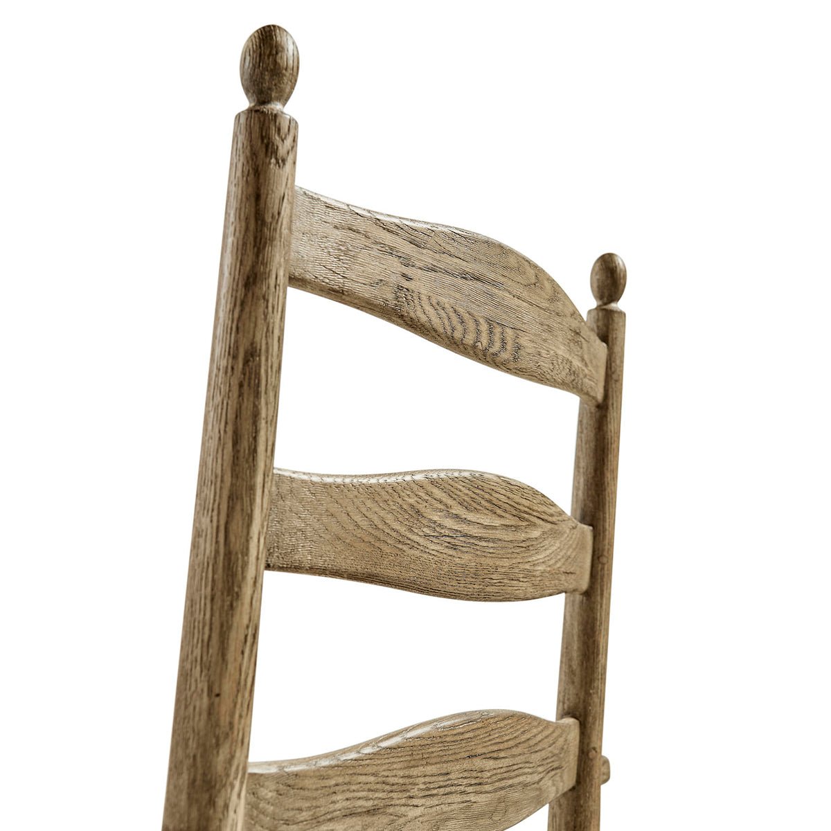 French Ladderback Arm Chair - Chestnut - English Georgian America