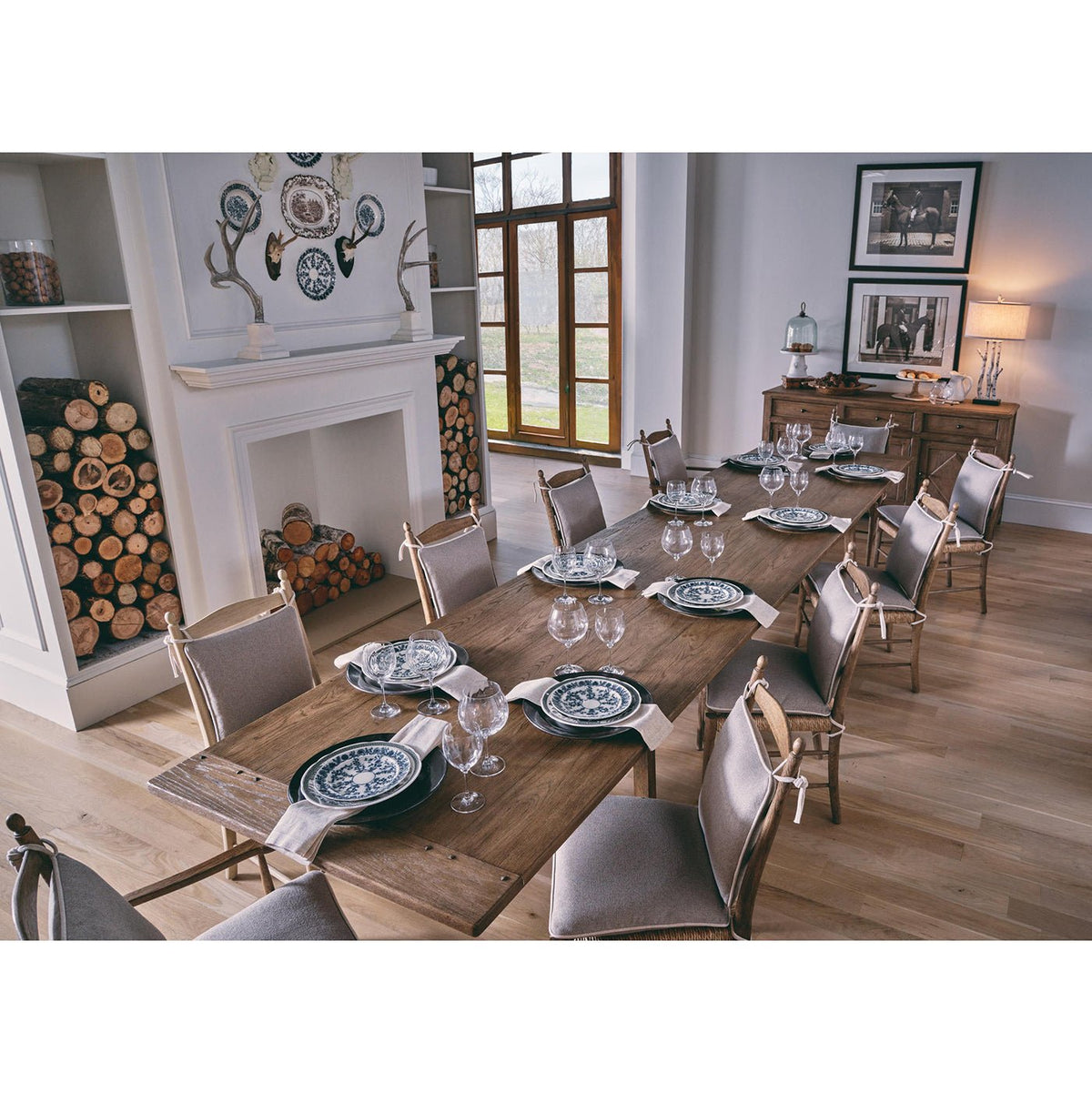 French Ladderback Arm Chair - Chestnut - English Georgian America